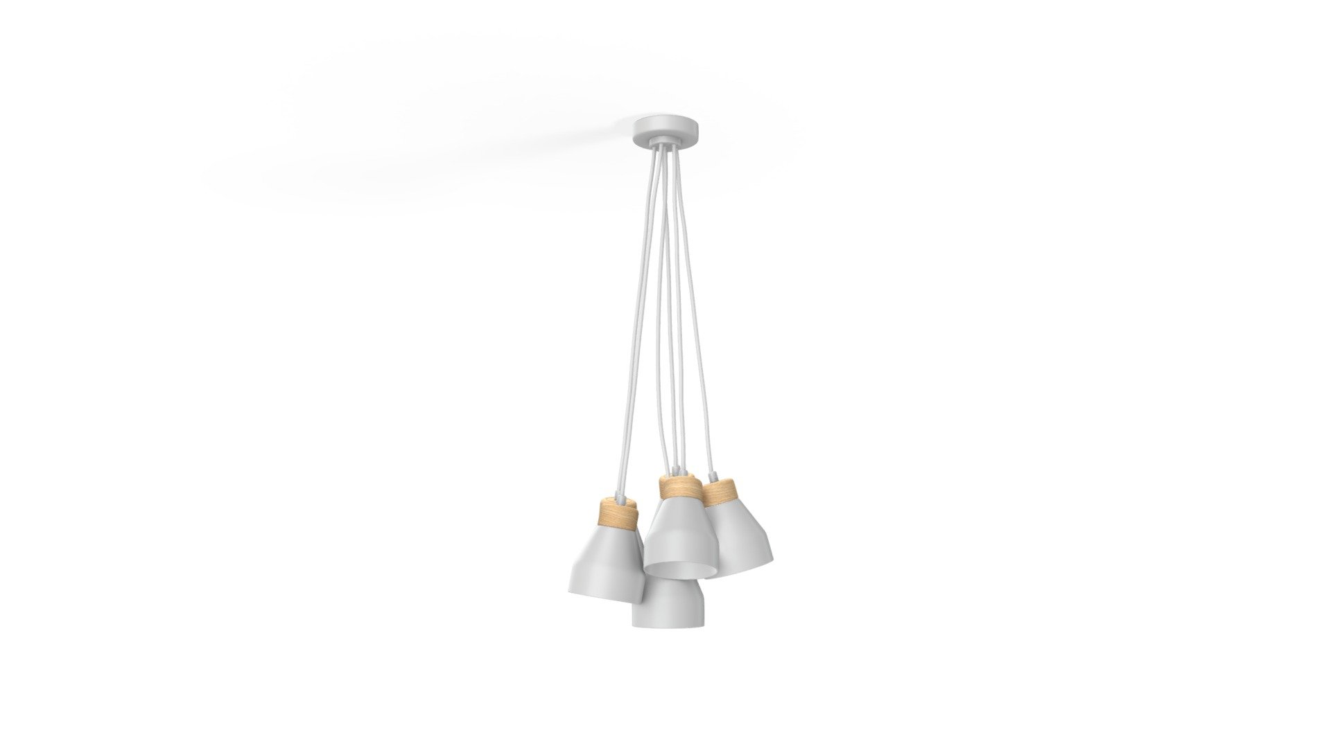 Albert Cluster Pendant Lamp, Muted Grey
