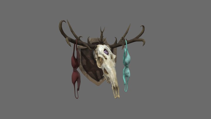 Deer Skull 3D Model