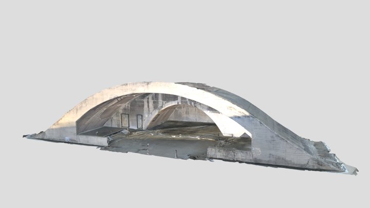松山海軍航空基地掩体壕 3D Model