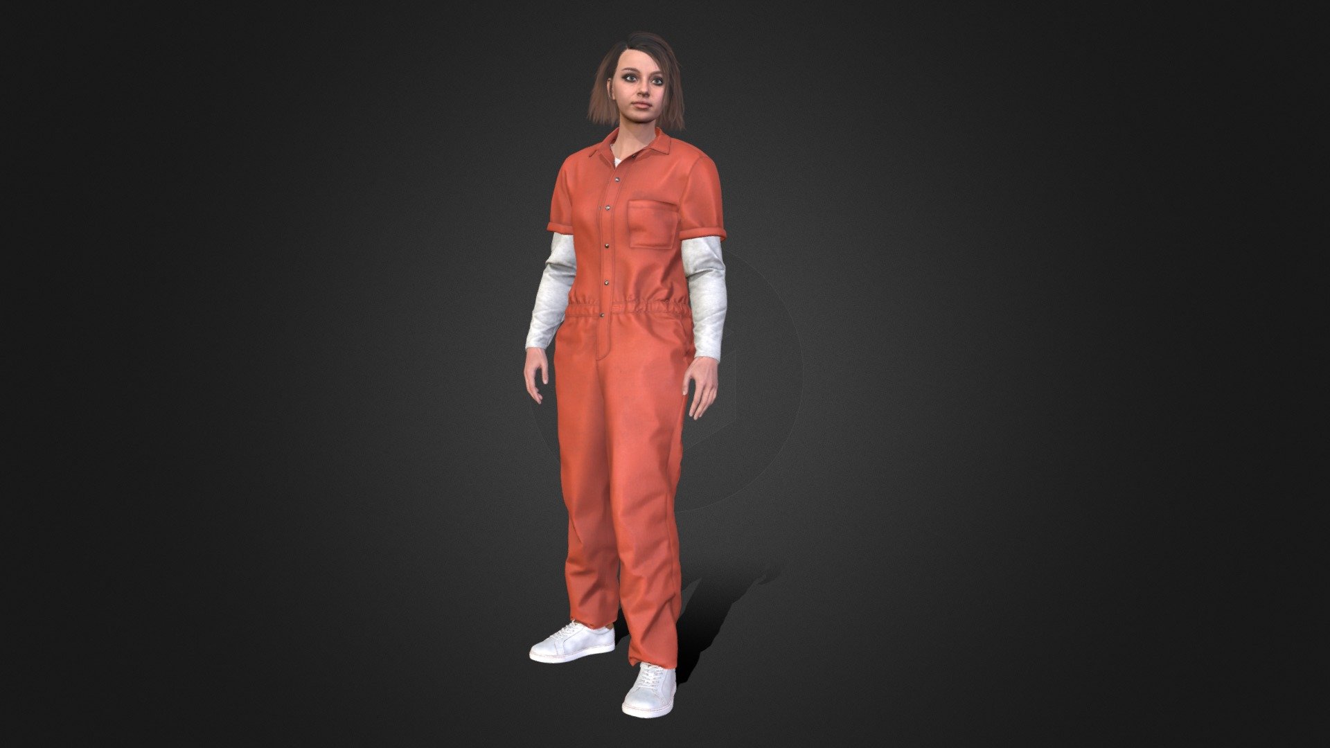 Woman Prisoner Rigged Buy Royalty Free 3d Model By Nicepictures [23656ae] Sketchfab Store