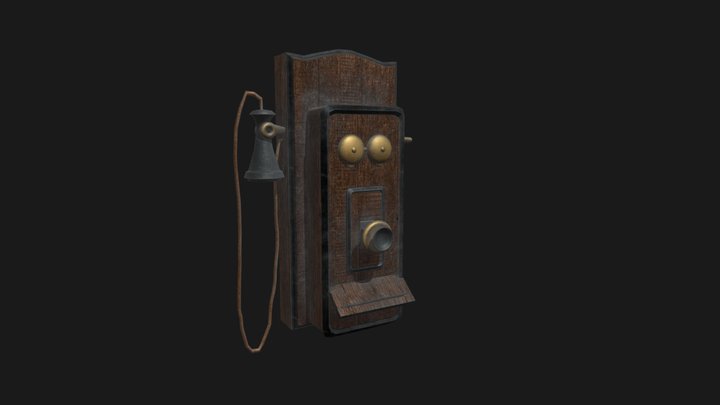 Wallphone victorian horror game 3D Model