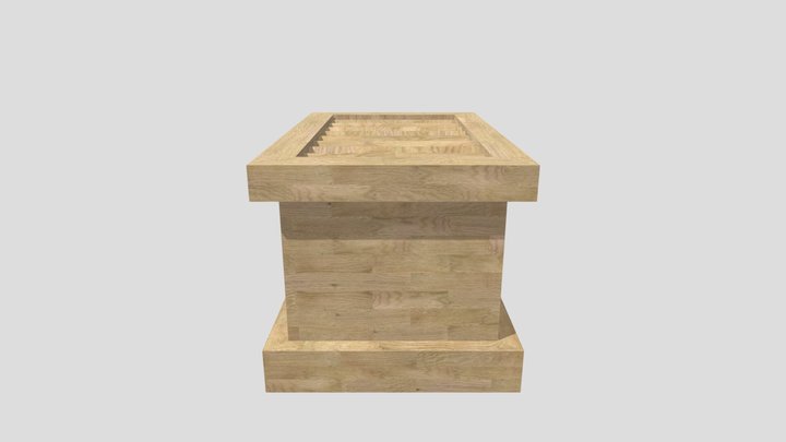 賽銭箱 3D Model