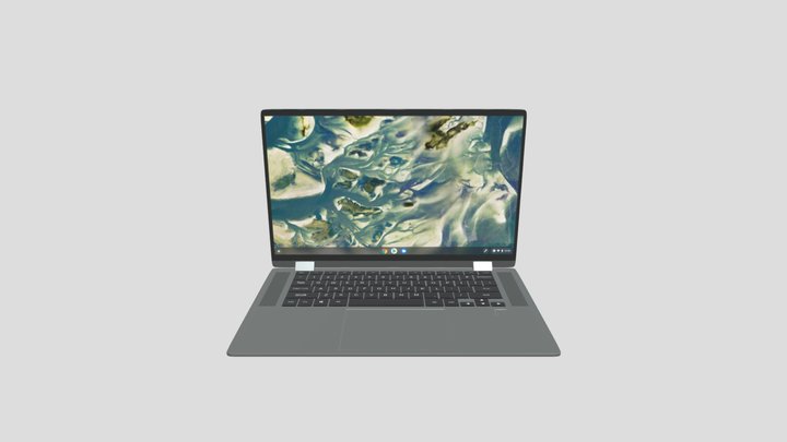 HP chromebook Laptop 3D Model