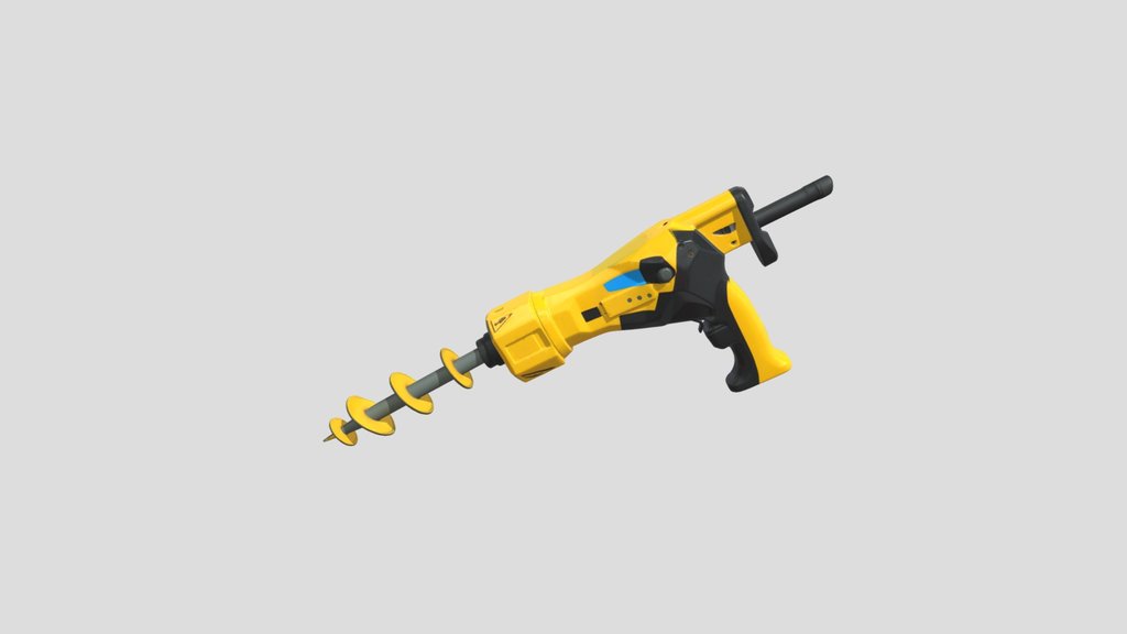 make a low poly ground drill