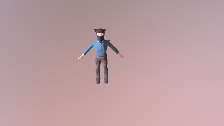 Lost treasure character 3D Model