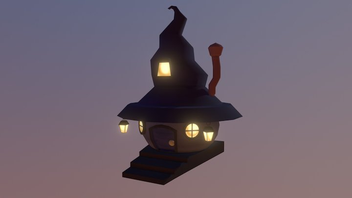 Witch Hat Hut 3D Model