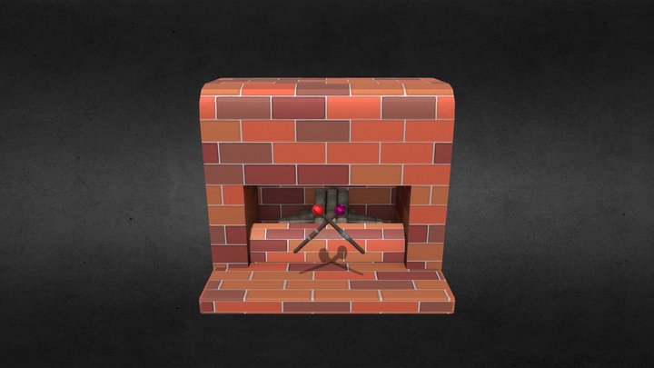 The magician's fireplace 3D Model