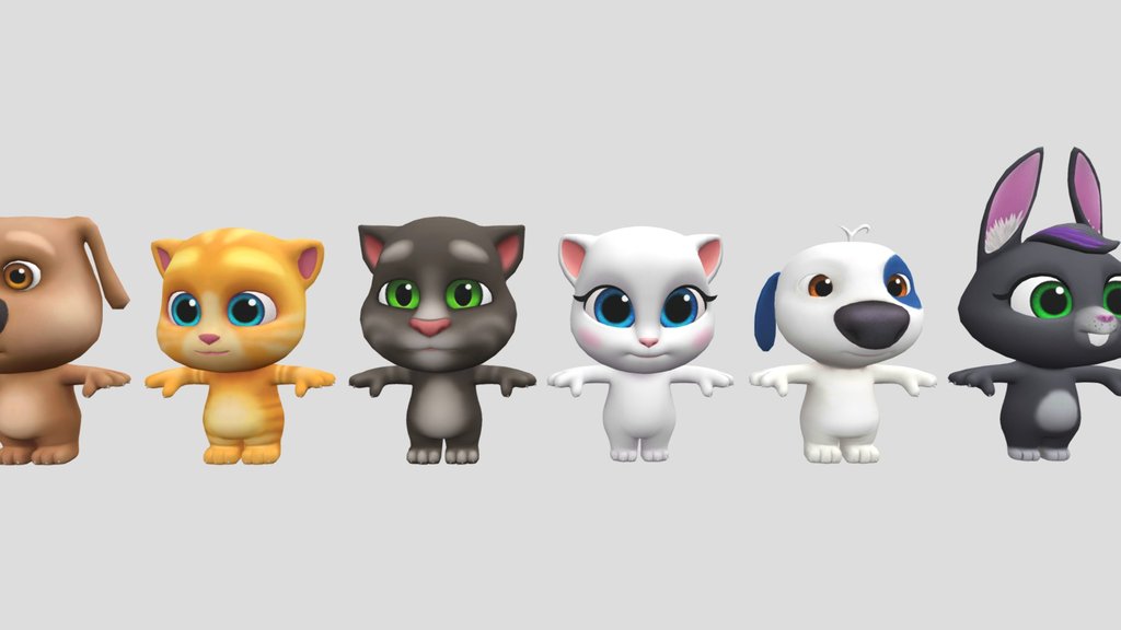 ALL MAIN CHARACTERS TALKING TOM & FRIENDS