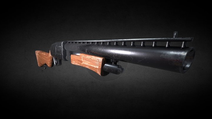 Fortnite Pump Shotgun 3D Model