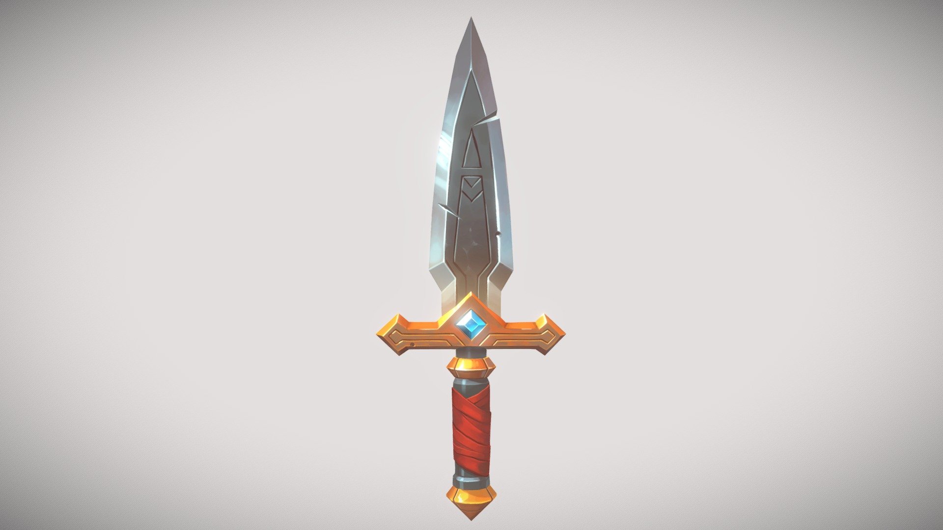 Stylized Dagger - 3D model by Gwiblet [236f73a] - Sketchfab