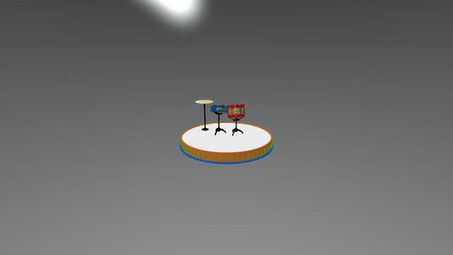 Pofu Touys Drums 3D Model