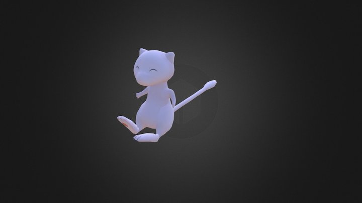 Rigged MEW (download .blend, .fbx) 3D Model