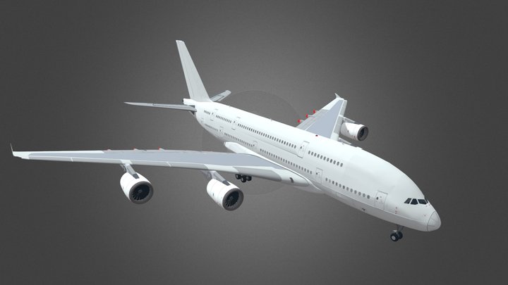 Airbus A380 3D Model