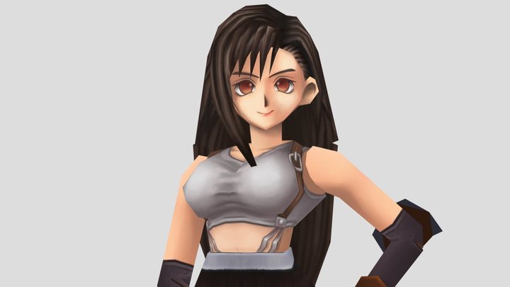 Tifa - Battle Model - Original Final Fantasy 7 – Modelo 3D gratuito STL