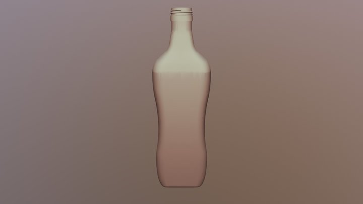 1000 ml Olive oil bottle 3D Model