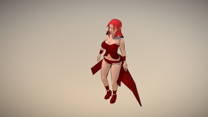 Female BFace style 3D Model