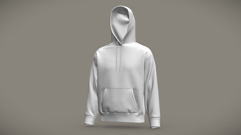 Hoodie with hood up