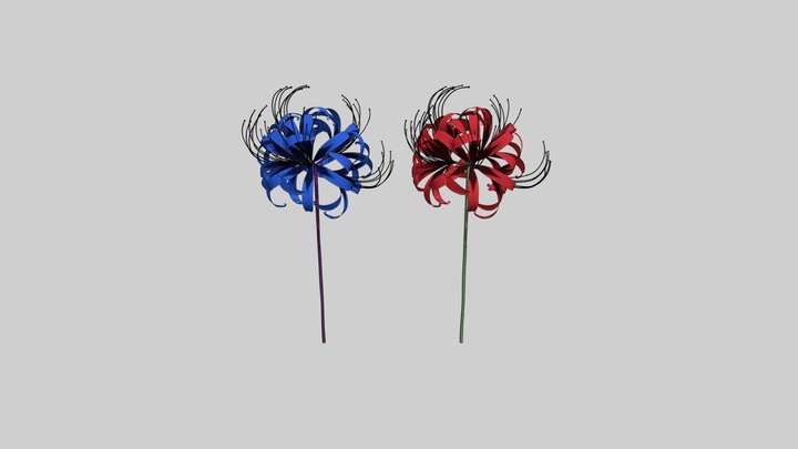 spider lily/demon slayer/ヒガンバナ/彼岸花/鬼滅の刃/피안화 3D Model