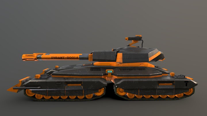 Tank Tyrant-001A 3D Model