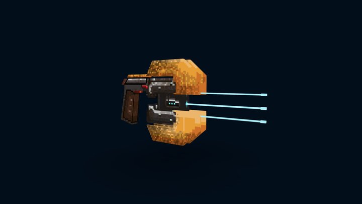 PS1 Style Plasma Cutter (Dead Space) 3D Model