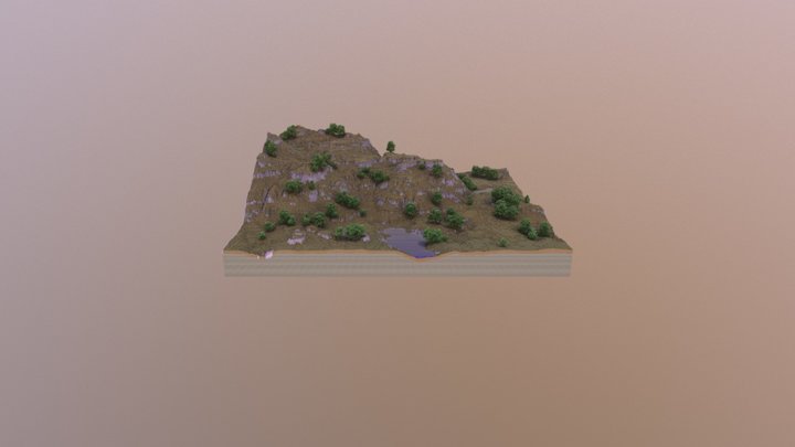 Asian montagne 3D Model