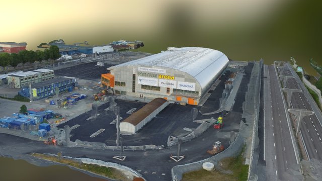 Partille nya arena 3D skannad 3D Model