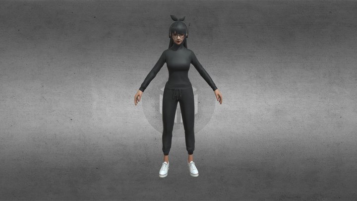 freefire new girl 3d model by pace gaming 3D Model