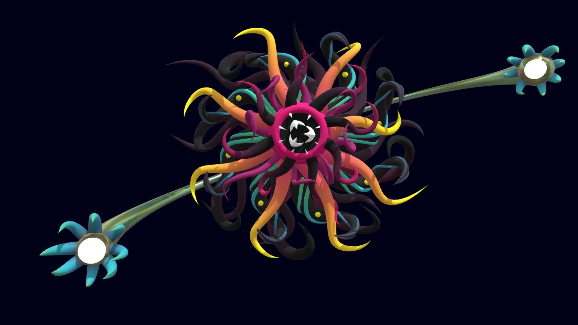 Neon Anenome - Download Free 3D model by Metageist [237a64b] - Sketchfab