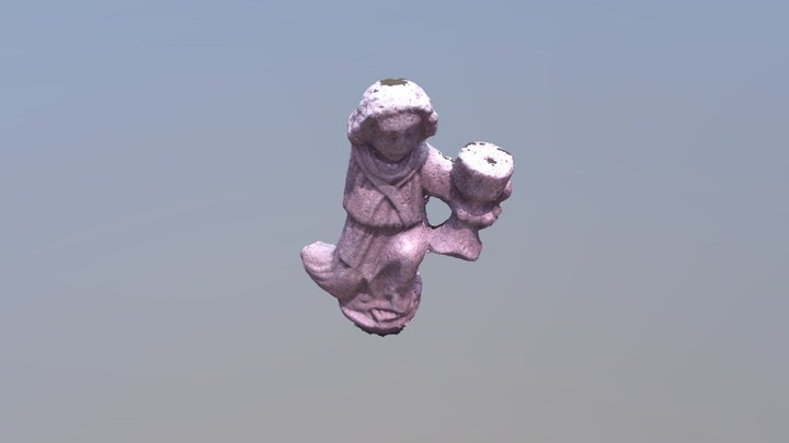 Angel Holding a Chalice 3D Model