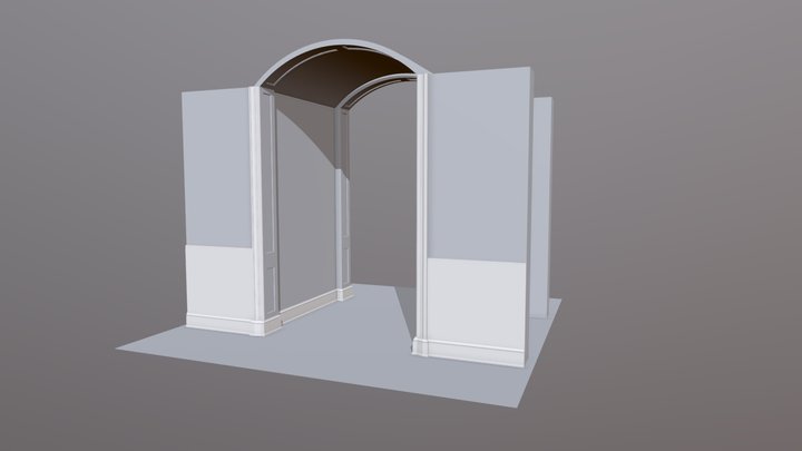 Archway with Wrapped Trim 5 12 22 3D Model