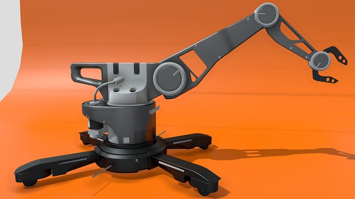 Sci Fi Robotic Arm 3D Model