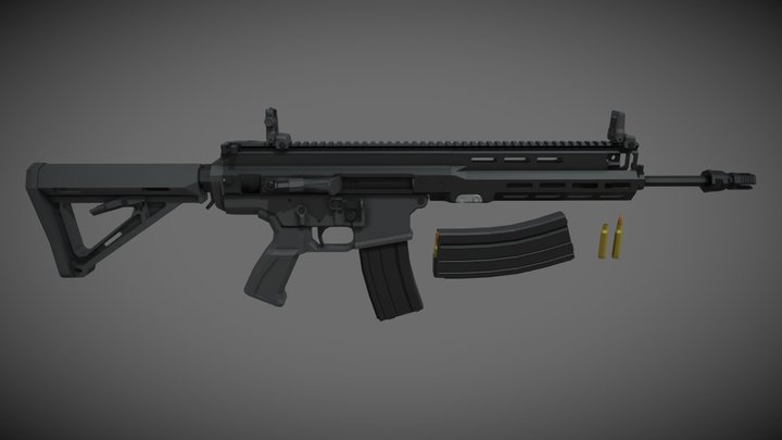 low-poly FN ARKA – Modello 3D gratuito STL