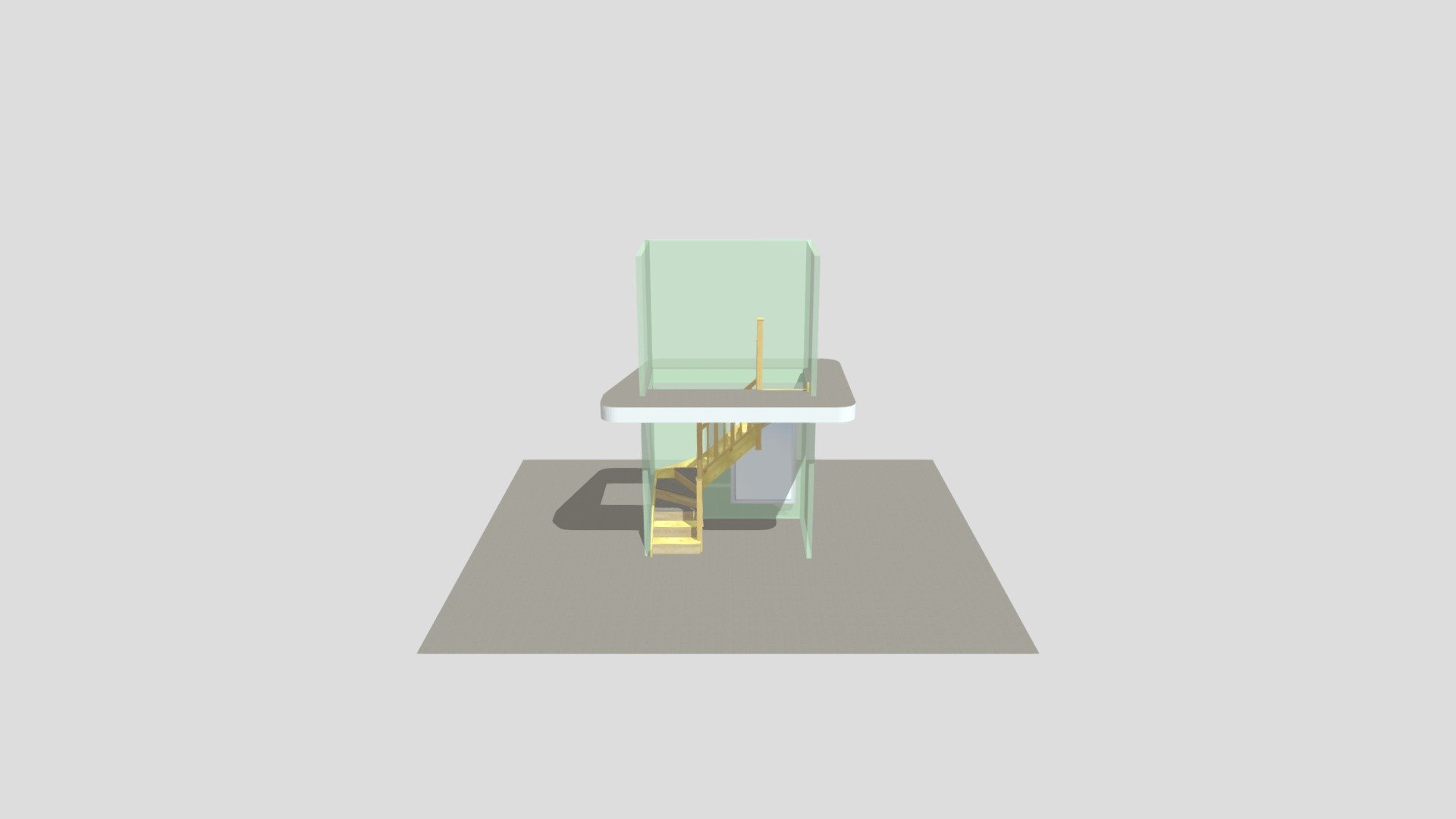 Gary_Evans_Kirklees_Road_SOUTHPORT 3D model by Alan Grice Staircase