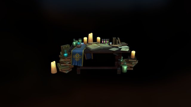 Alchemist Table 3D Model