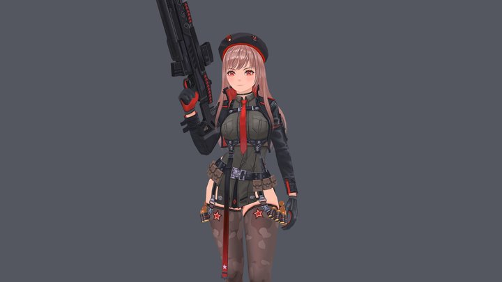 Nikke_Rapi 3D Model