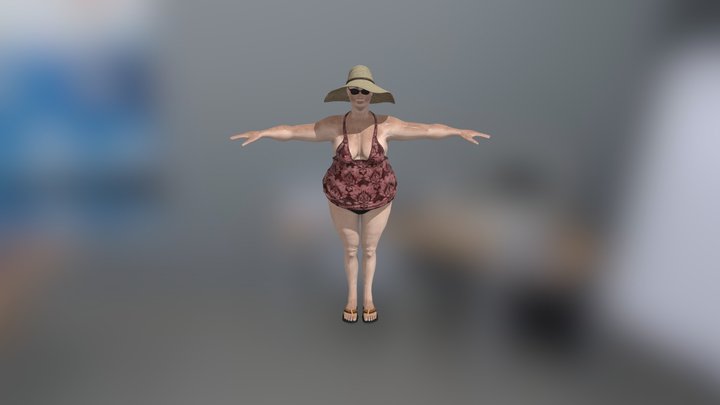 Old Women1f 3D Model
