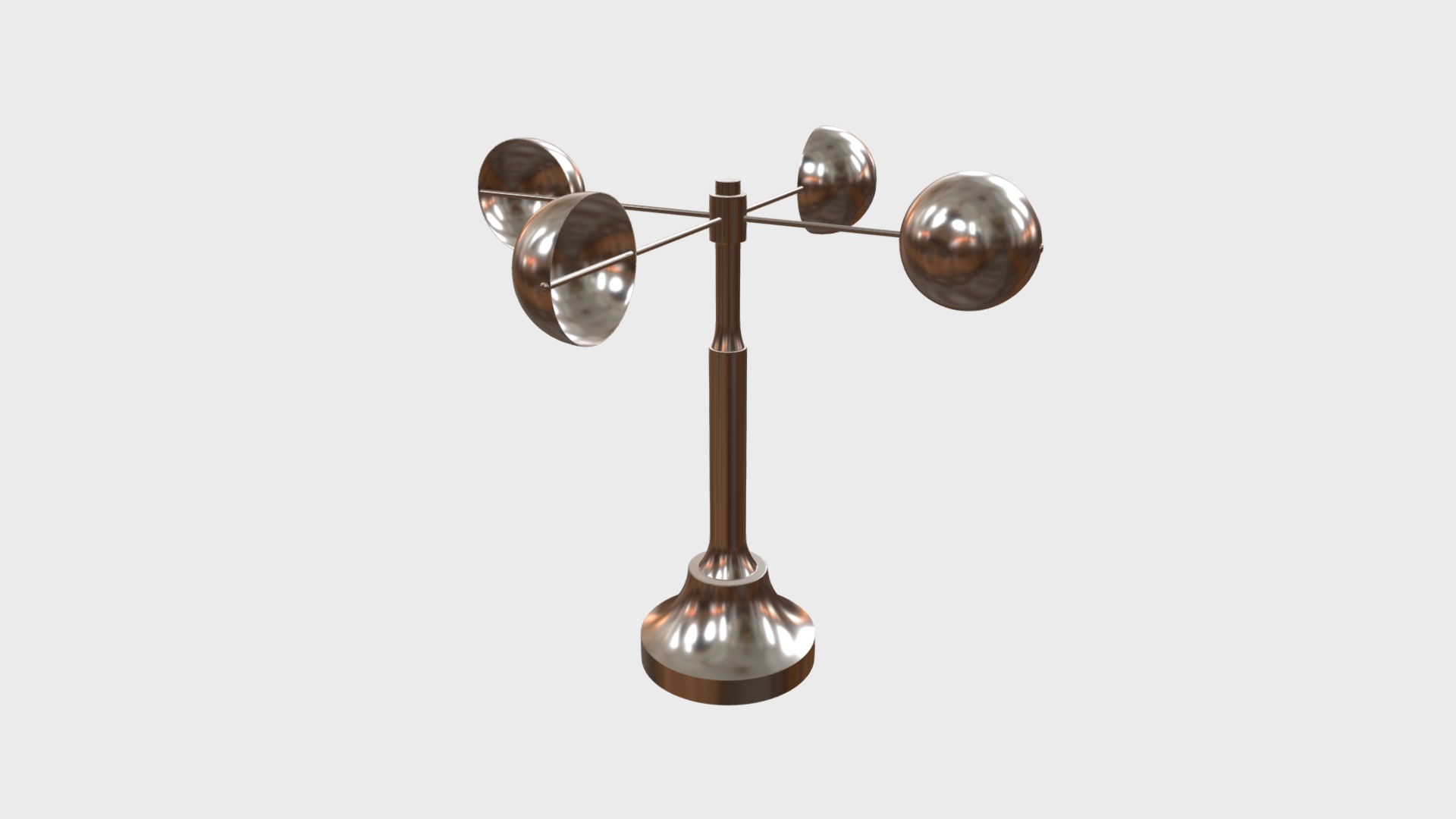 3D model Decorative anemometer - This is a 3D model of the Decorative anemometer. The 3D model is about a light bulb with a few bulbs.