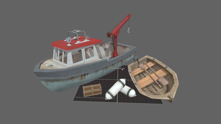 DAE 5 Finished props - By the ocean 3D Model
