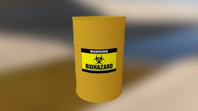 Oil Drum Factory New 3D Model