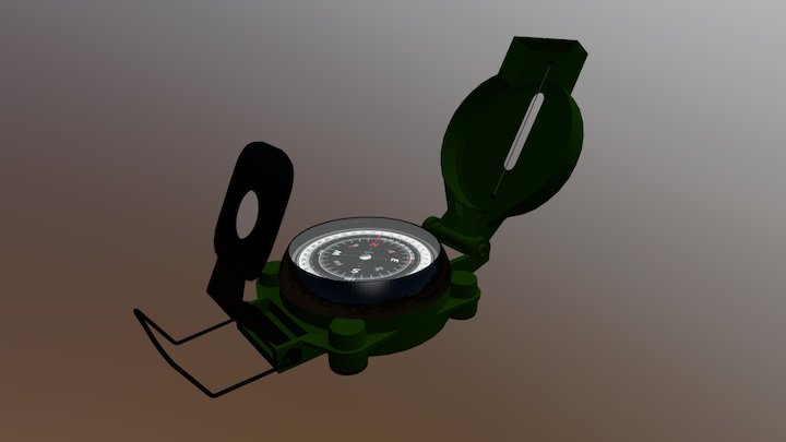 3D Compass 3D Model