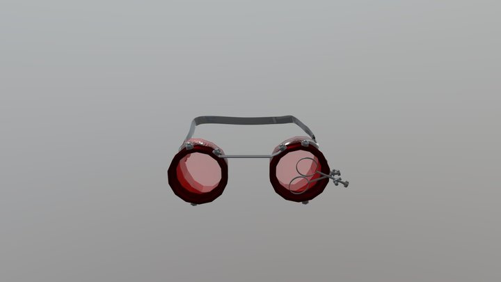Glasses Steampunk v.1 3D Model