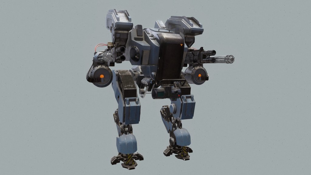 W9231 Combat Mech (Rigged)