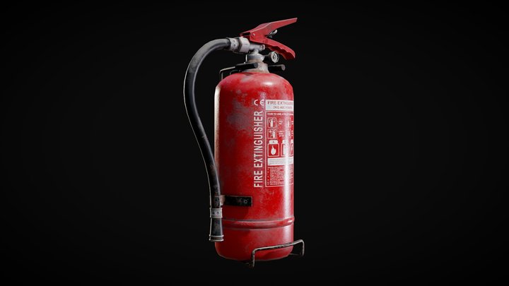 Fire Extinguisher 3D Model