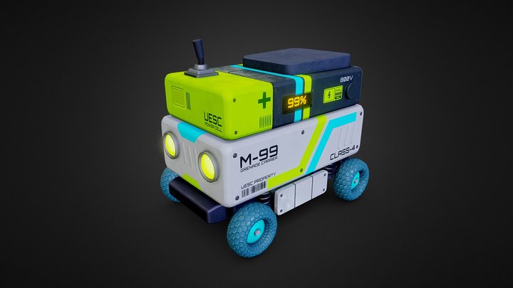 Little Box Jeep (graphic realism) 3D Model