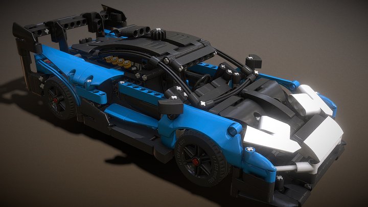 Lego McLaren SennaGTR, Many-worlds 3D Model
