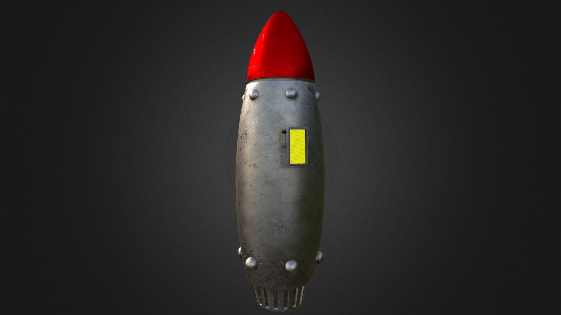Cartoon Missile Stylized pbr