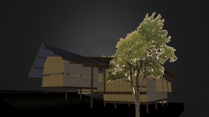 Rumah Tenun Manggarai 3D Model