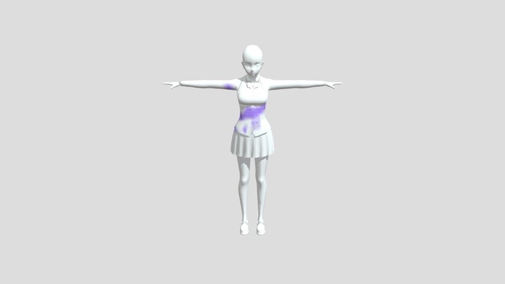 F02_schoolwear_blue_h 3D Model