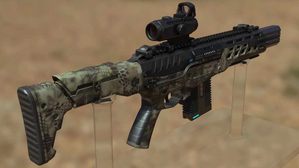 Futuristic Modular Rifle