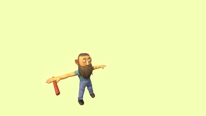 Cartoon Character 3D Model